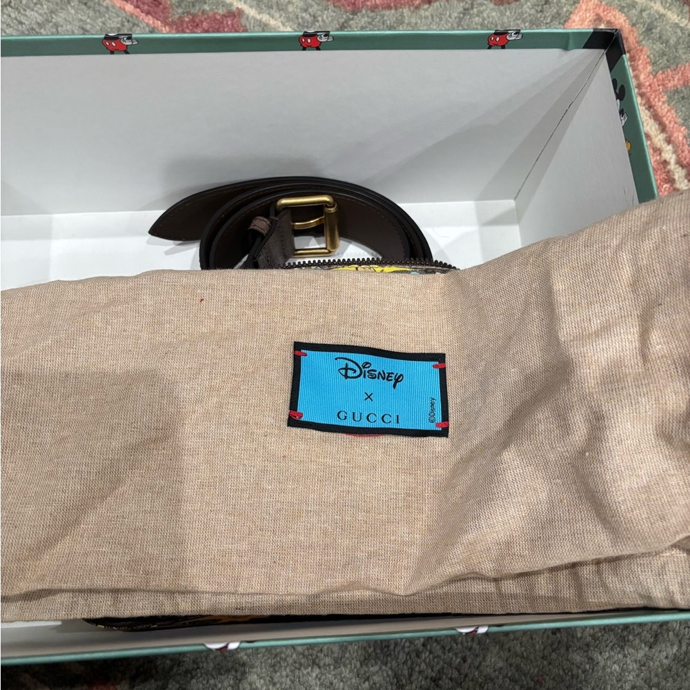 NWT NIB Gucci x Disney Supreme Donald Duck Beltbag Messenger Bag - Picture 13 of 14